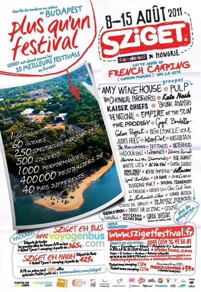 Affiche du festival Sziget