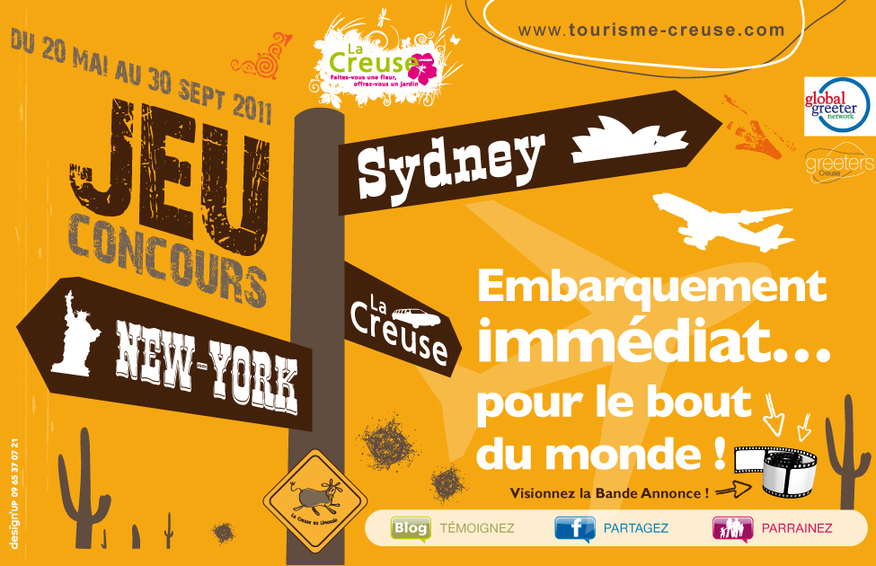 Affiche du jeu-concours dans la Creuse