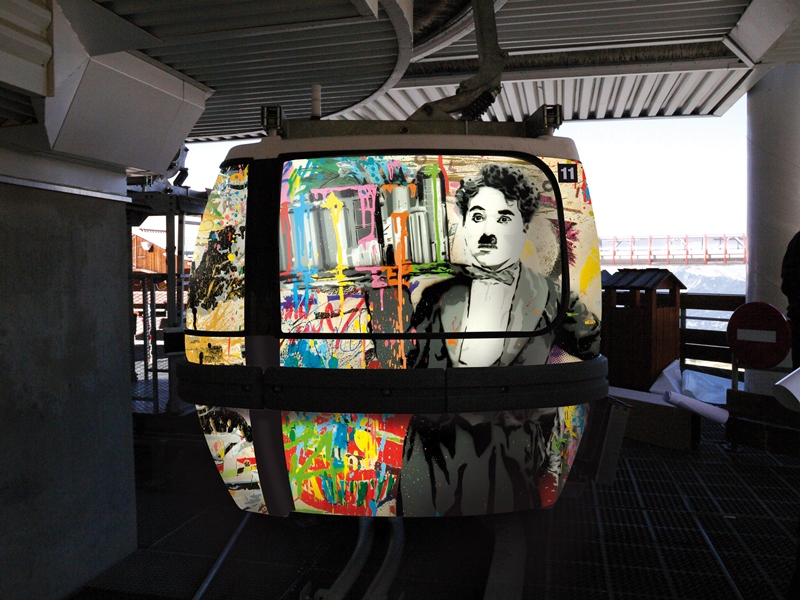 Mr.Brainwash pour courchevel. Hiver 2011
