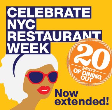 Restaurant Week, affiche sur le prolongement, NYC & Company