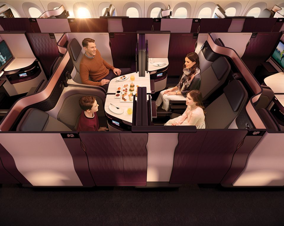 Qsuite Qatar Airways