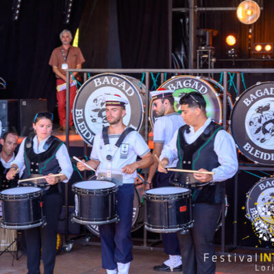 Un bagad lors du Festival Interceltique de Lorient